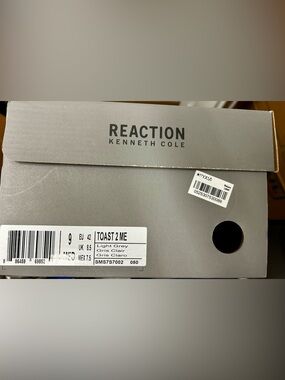 Kenneth Cole Reaction light gray suede loafers